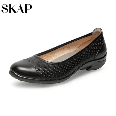 SKAP/圣伽步奥莱秋季新款商场同款舒适浅口奶奶鞋女单鞋AAY01CQ1商品大图