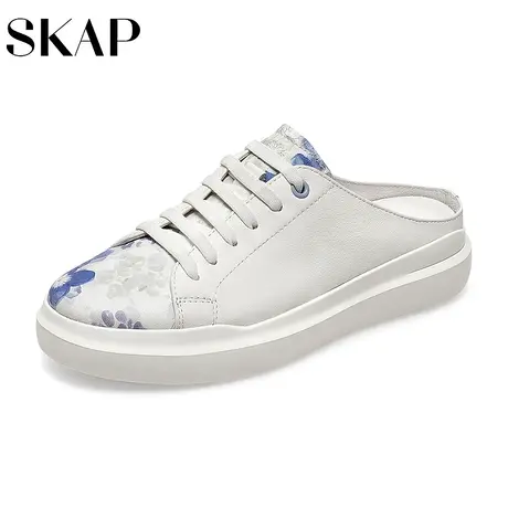 SKAP圣伽步夏季新款商场同款懒人穆勒鞋女外穿凉拖鞋AAP05BH2图片